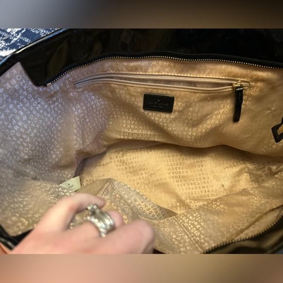 Kate Spade Black Patent Leather Tote Bag - Picture 4 of 7
